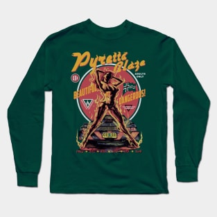 "PYRETTA BLAZE" GREEN Long Sleeve T-Shirt